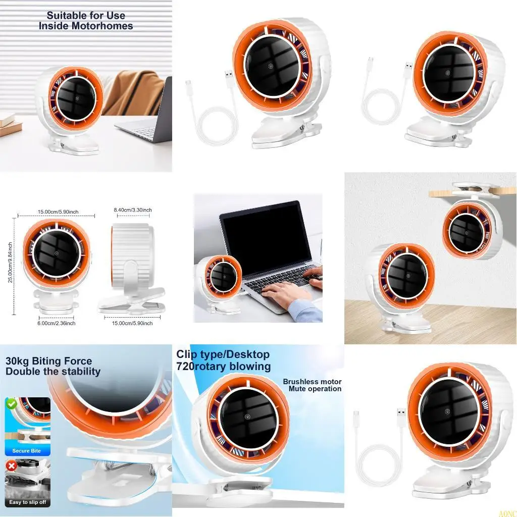 

Охлаждающий вентилятор A0NC Настольный вентилятор Удобный небольшой настольный вентилятор с зажимом на настольном вентиляторе с