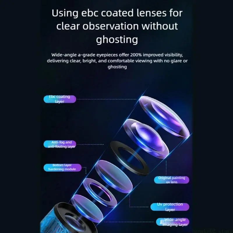 40x-2000x Biological Microscope with LED Light for School Labs Home Education