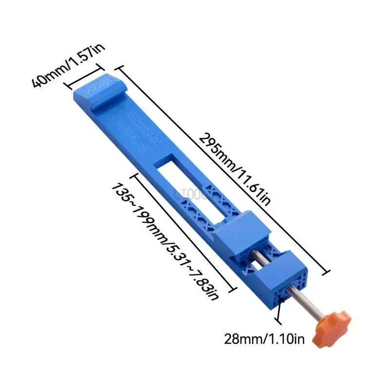 Imagem -03 - Braçadeira de Posicionamento de Fresagem de Serra Circular Elétrica Abs Gabarito de Fixação Rápida Clipe de Placa Traseira de Posicionamento Rápido para Máquina de Corte de Polegadas