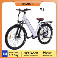 BEZIOR-M3 Adult Electric Bicycle 500W  Electric Bicycle 48V10.4Ah  26 Inch City  Tire  Electric Bicycle