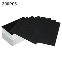 NEJE 200PCS Portable Metal Business Card Finish Aluminum Blank Laser Engraving Cards Metal Business Cards Laser Crafts Making