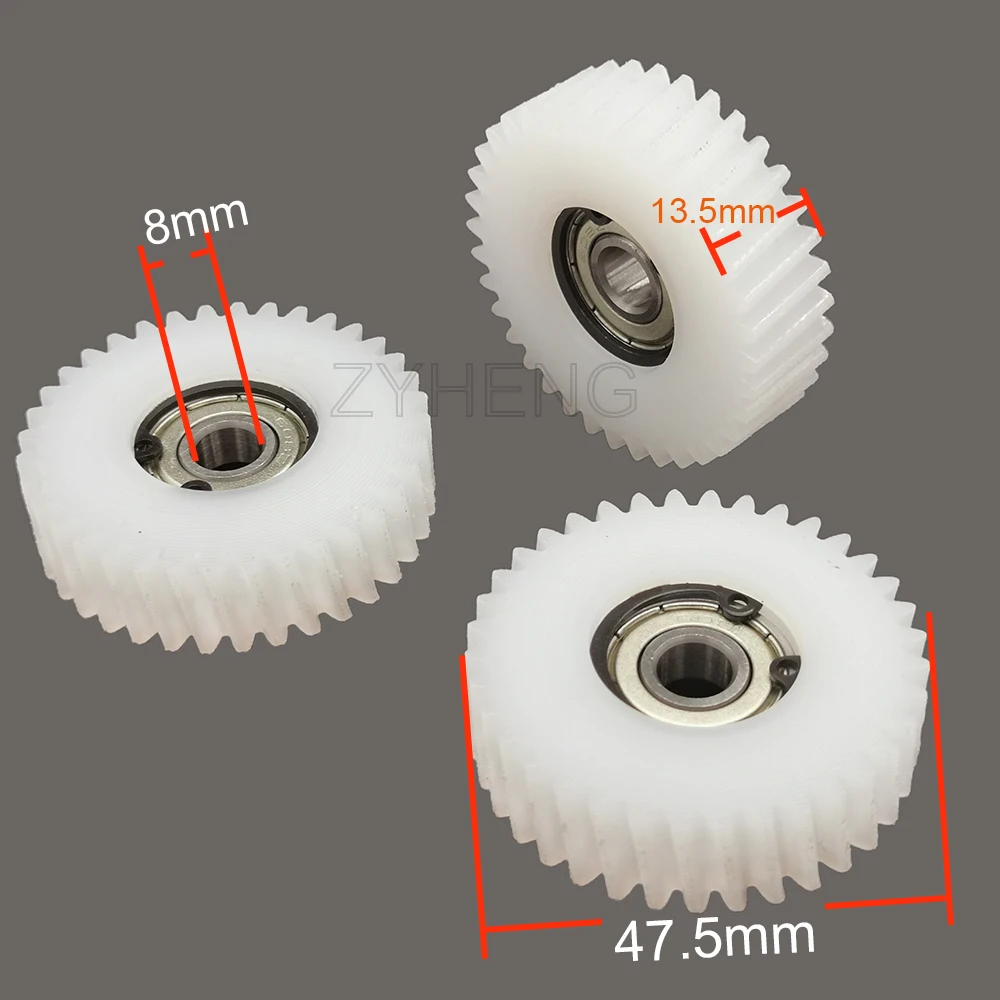 3 Planetengetriebe 47x13,5mm, 36 Zähne, 8mm Lager-ID – Nylon-Zahnrad Für E-Bike-Motoren – Inkl. Sicherungsringe
