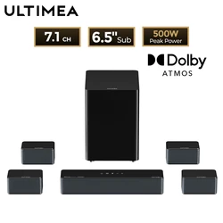 ULTIMEA 7.1 Surround Sound System Sound bar for TV with Dolby Atmos&APP Control, Home Cinema Bluetooth Speaker with Subwoofer
