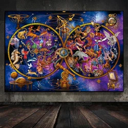 Zodiac Signs 5d diy Diamond Painting New 2025 Full Drill Mosaic Picture Roman Astrology Horoscope Diamond Embroidery  home decor