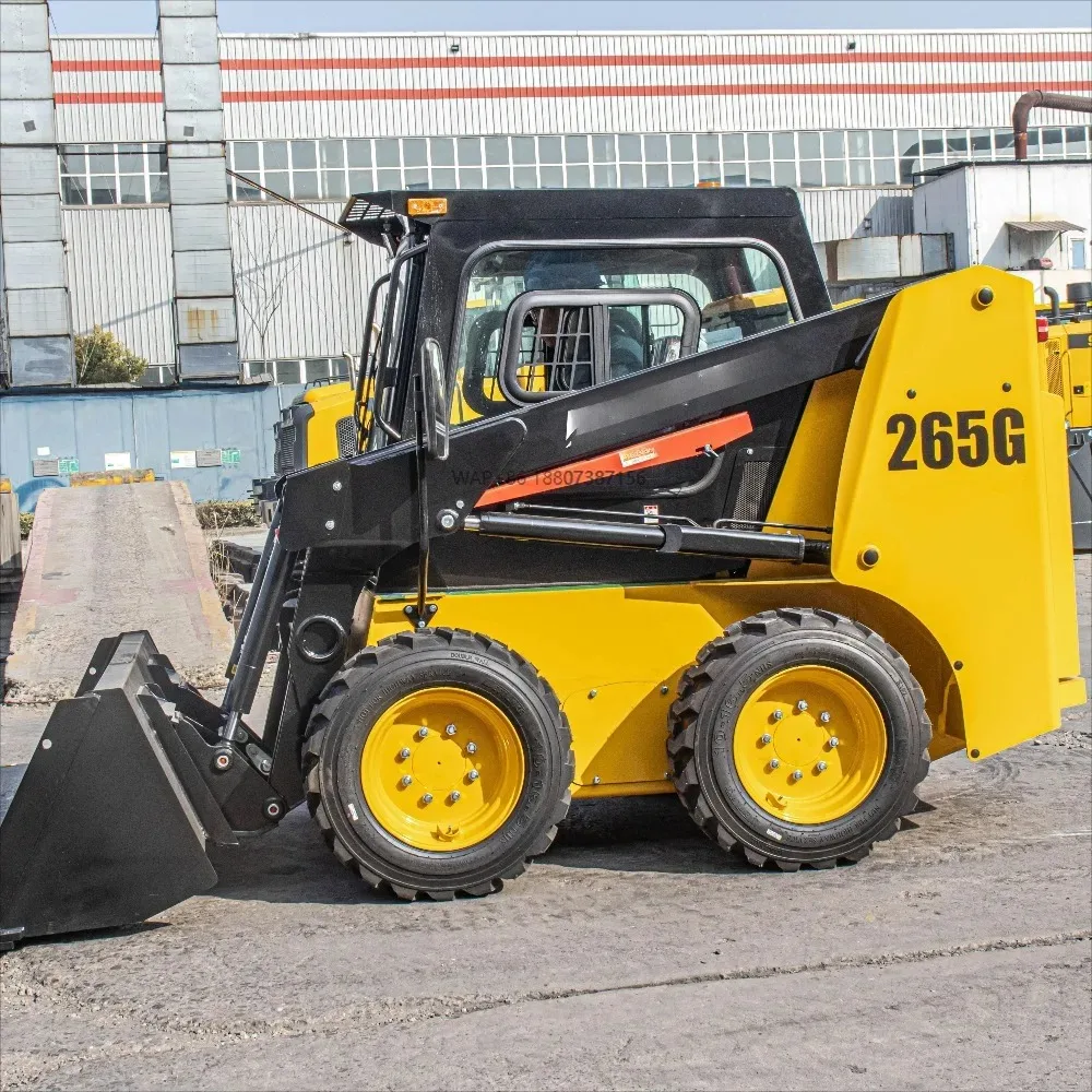 Multi-Functional Skid Steer Loader with Grader Snow Plow Attachments