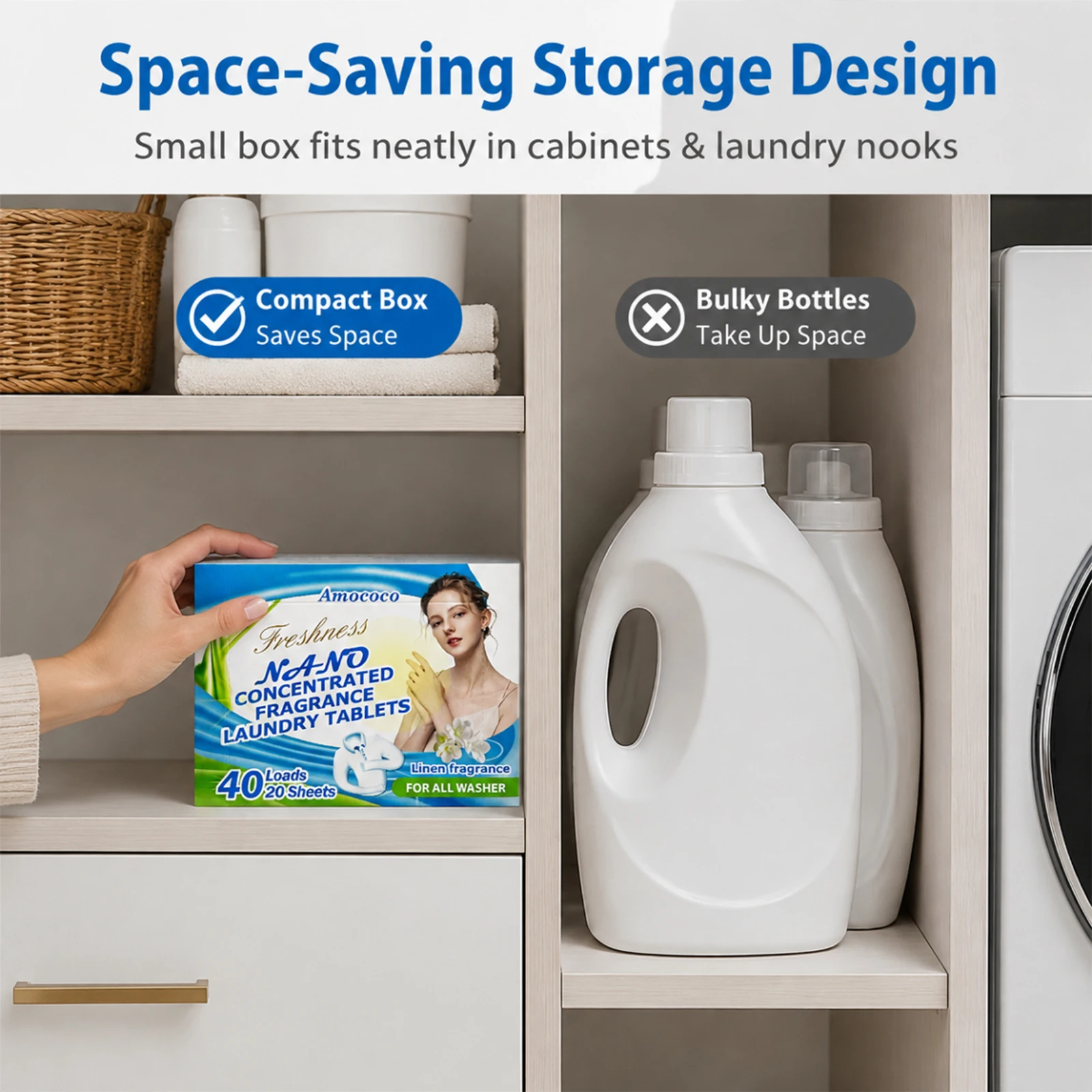Muti-Pcs Laundry Detergent She - огляд і ціна Laundry Strip Eco