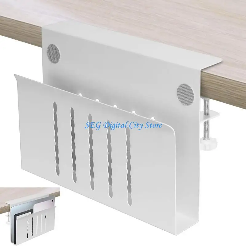 U75B Laptop Stand Desk Side Laptop Mount,Desk Hanging Laptop Organizgers with Cooling Functionality for All Users Accessory