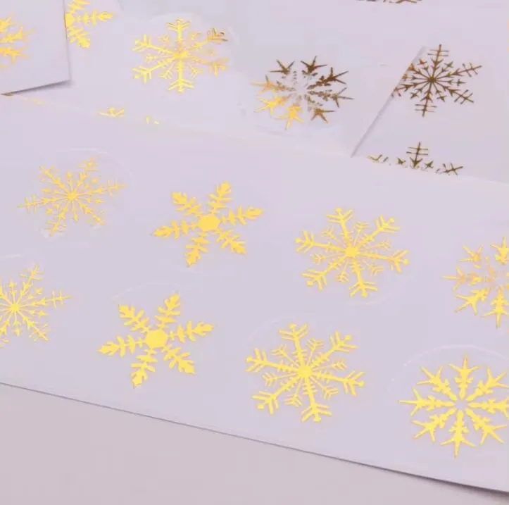 100pcs/lot Dia:28mm Golden Color Transparent Sticker Exquisite Pattern Stickers Gift Seal Label for Handmade Products(SS-976)