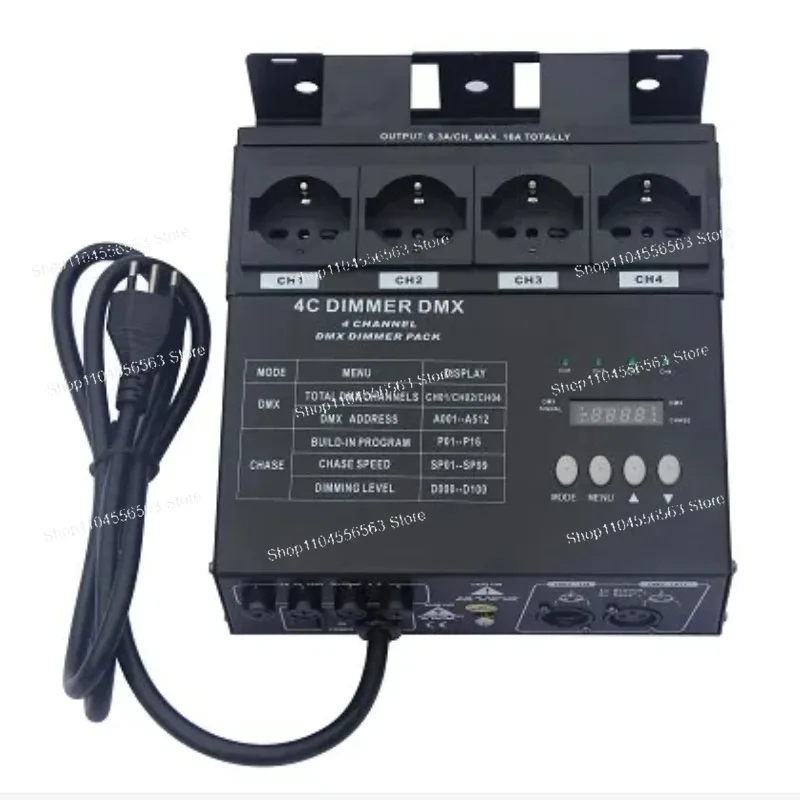 4-Channel Digital DMX Dimmers - Professional LED Controllers for Stage and Lighting Systems