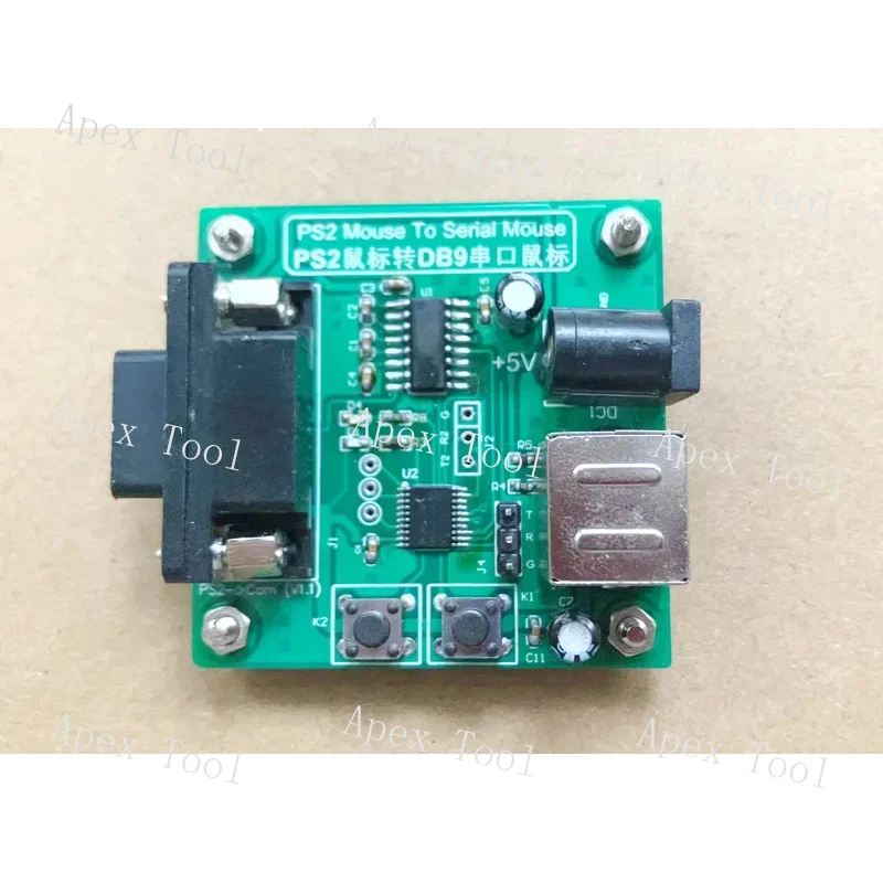 Com RS232 Interface Square Serial Port 9-Pin 2D Industrial Control Medical CNC Machine Tool Mouse PS2 Conversion