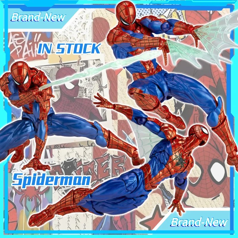 Novo Boneco de Ação Colecionável Kaiyodo Spider-Man 2.0 Revoltech Amazing Yamaguchi Mk4 Peter Parker de 16cm - Modelo de Brinquedo para Presente