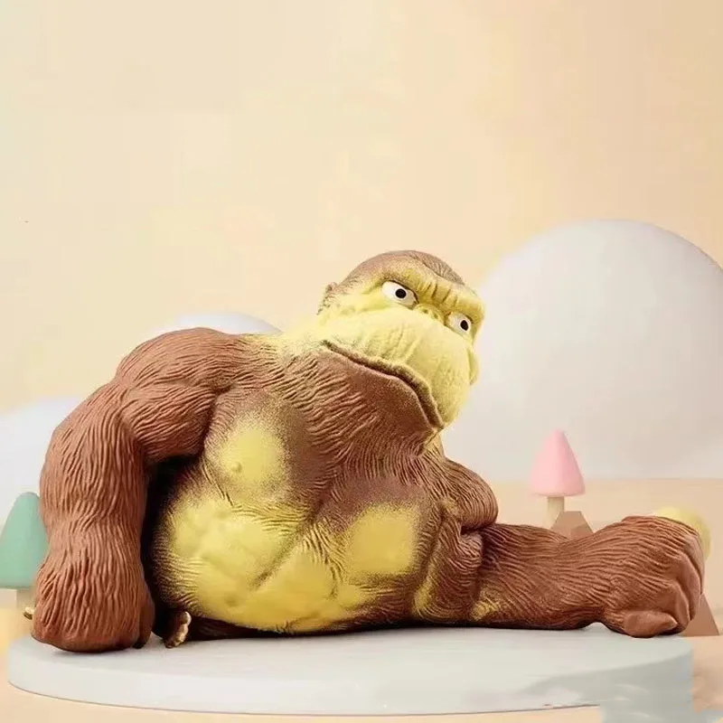 Antistress Orangutan Fidget Toys Squishy Elastic Monkey Funny Decompression Gorilla Stress Relief Games Toy for Adults Kids