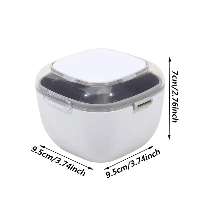 Multi Functional Double-layer Denture Holder Orthodontic Storage Boxes Drainage Layered Portable Denture Storage Box