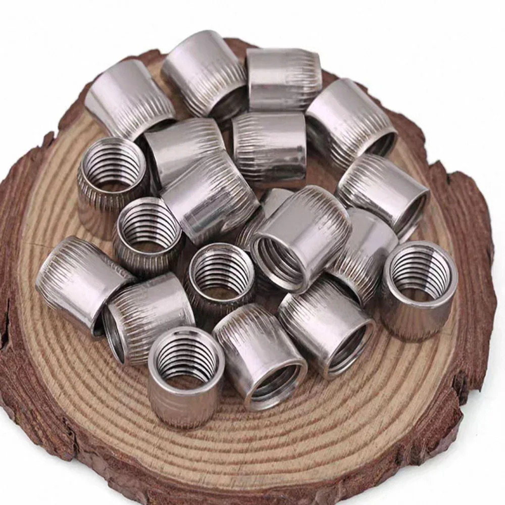 M6 M8 M10 M12 304 Stainless Steel Taper Nut Cone Type Nut Knurled Implosion Screw Cap