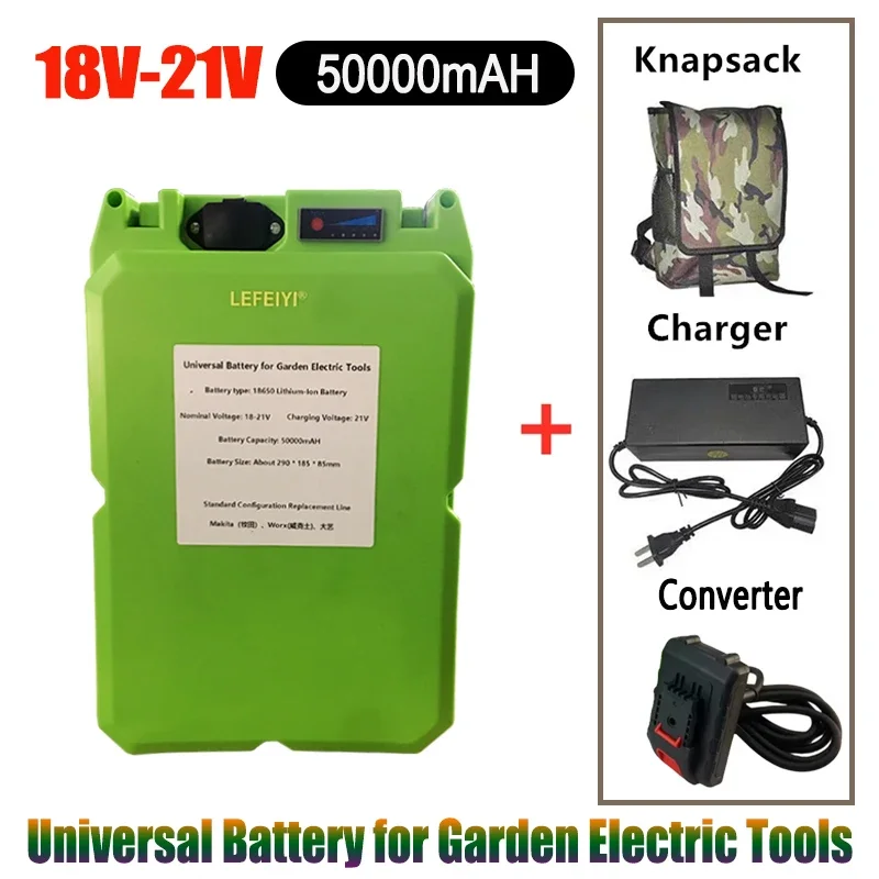 

18V~21V 50000mAH Lithium Battery Pack Is Applicable To Makita/worx/Dayi Electric Lawn Mower, Hedge Machine, Tea Picker Etc