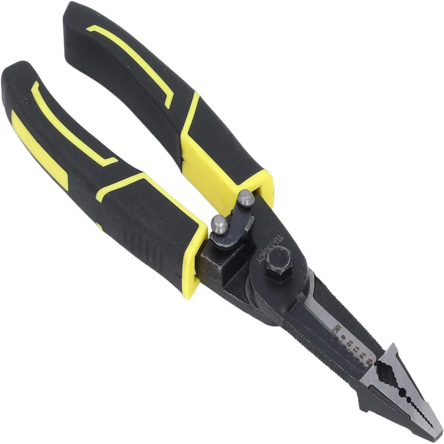 Comfortable and Efficient 9 Inch High Hardness Multi-Functional Wire Stripping Pliers - Perfect Precision Tool for DIY Projects