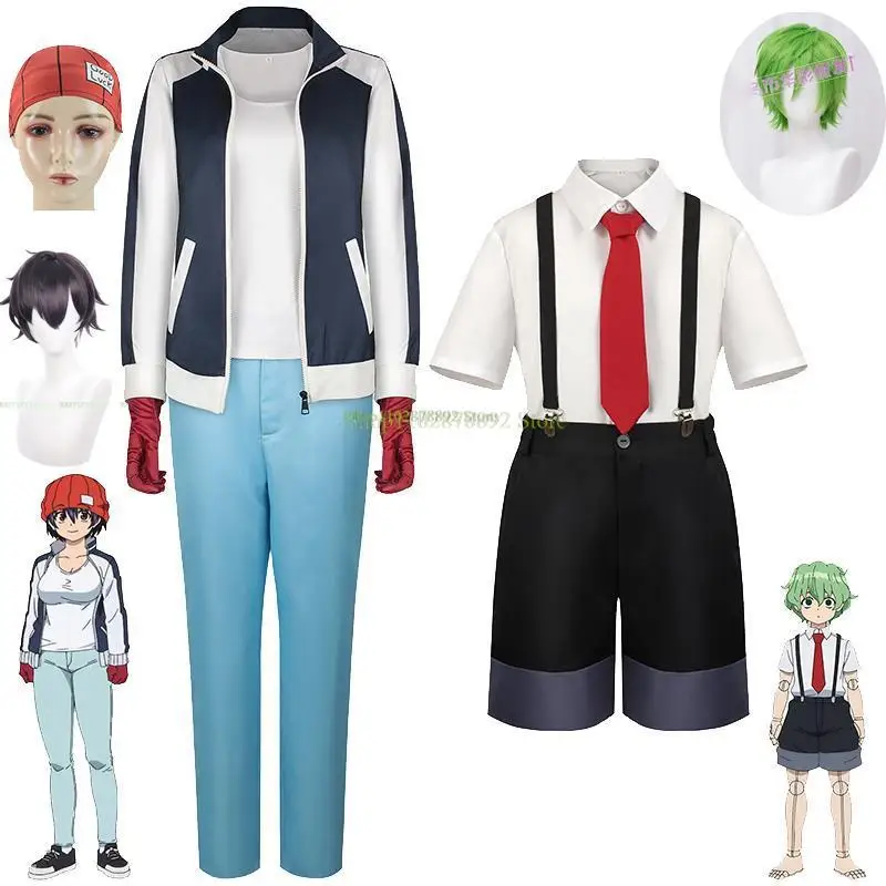 Undead Unluck Unfeel Phil Cosplay Costume Wig Hat Fuuko Izumo Cosplay Clothes Halloween Party New Anime Hat Jacket Uniform