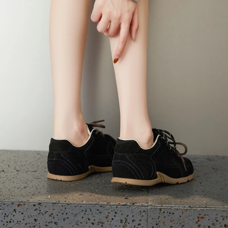AIYUQI Damen-Sneaker 2026 – Neue rutschfeste deutsche Trainingsschuhe für Damen, flache, große Größen, aus echtem Leder, Laufschuhe für Frauen – Detail 20