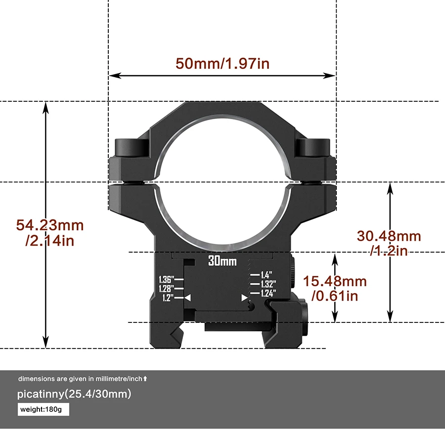 Discoverer tres clavos 3025,4 diámetro de tubo múltiple aumentado 6061 accesorio de caza al aire libre de alta precisión
