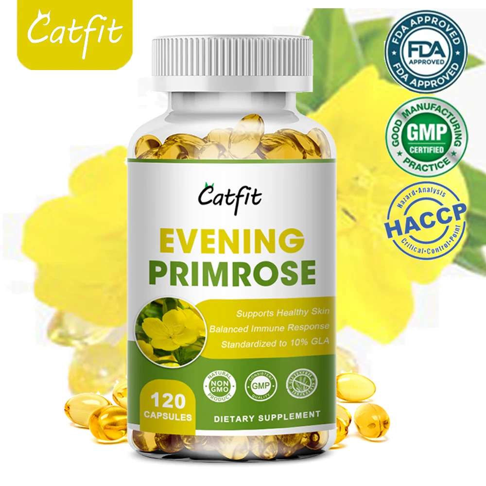 

Natural Evening Primrose Oil Capsule Healthy Regulate Hormone Level Antioxidant Bones Immunity Women Reproductive Fitnes Dietary