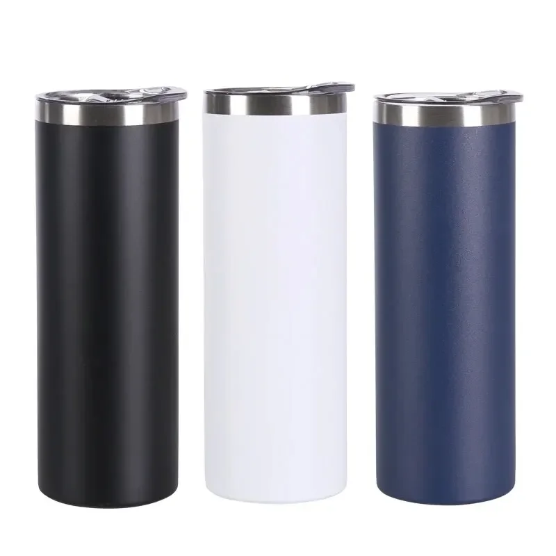 600 ml vakuumisolierter Becher aus Edelstahl, BPA-freier Reisebecher mit Deckel, wiederverwendbare 20-Unzen-Kaffeetasse
