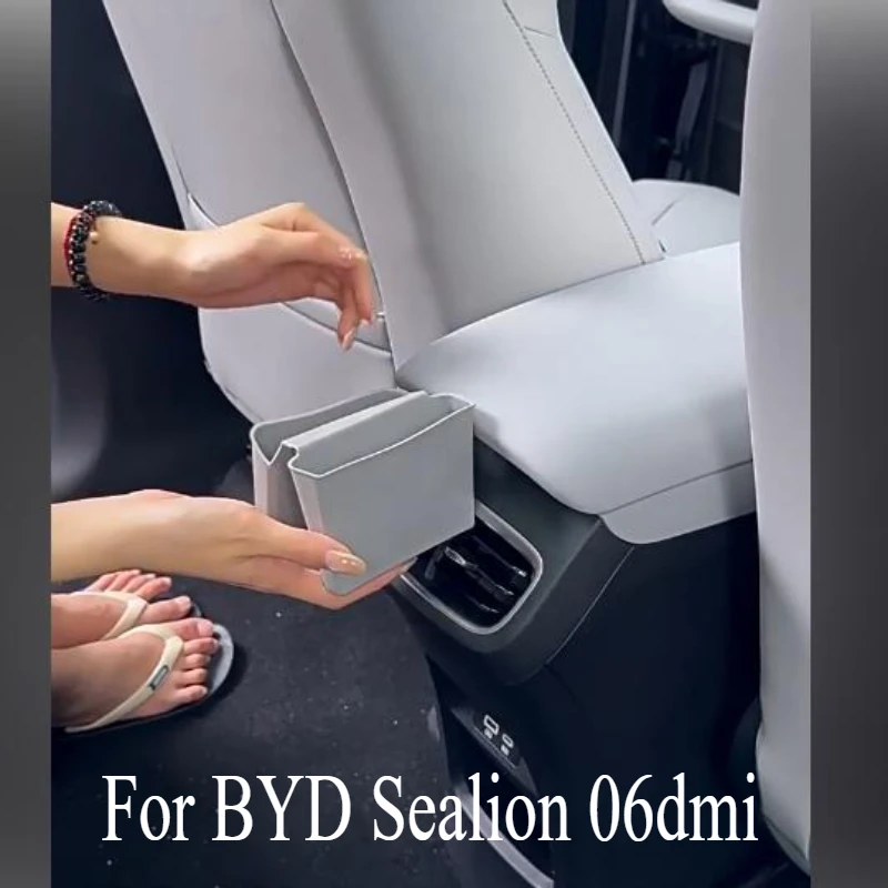 Car Interior Storage Essentials: For BYD Sealion 06 DM-i Rear Discharge Trend Silicone Box with Durable Design Supplies