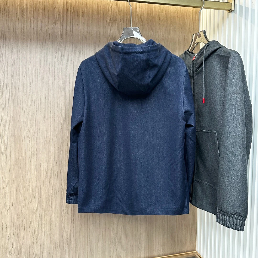 سترة Kiton للخريف والشتاء جديدة متعددة الاستخدامات كاجوال بغطاء للرأس بسحاب #3