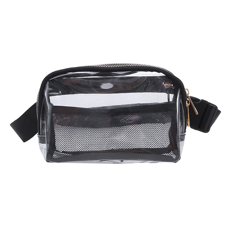 Women Waist Bag Fanny Pack Clear Transparent Chest Pouch Drifting Waterproof Mobile Phone Storage Bags