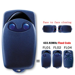 Clone FLO1 FLO2 FLO4 Garage Door Remote Control Duplicator 433.92MHz Fixed Code Gate Remote Control Opener Hand Transmitter