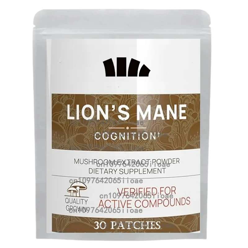 

30-летние переплетные патчи Lion's Mane Mushroom для мозга, памяти и настроения