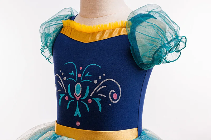 Mädchen Kurzarm-Ballett-Tutu-Kleid Kinder Tüll-Tanzkleid Prinzessinnen-Themenkostüm Bühnenoutfit – Detail 18