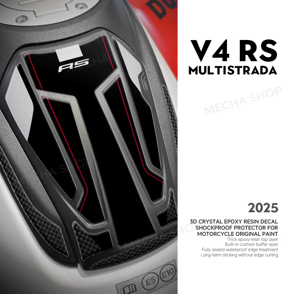 For Multistrada V4 RS 2025 3D Epoxy Resin Sticker Protection Kit