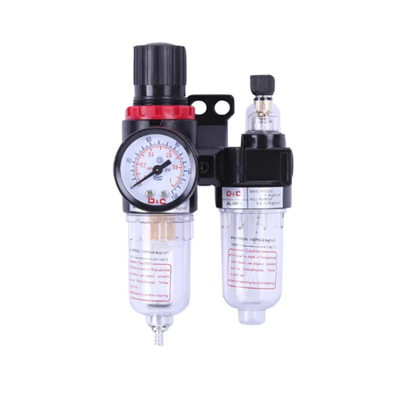 

AFR-2000 AFC-2000 Pneumatic Filter Regulator Air Treatment Unit Pressure Switches Gauge For Compressor with Fittings