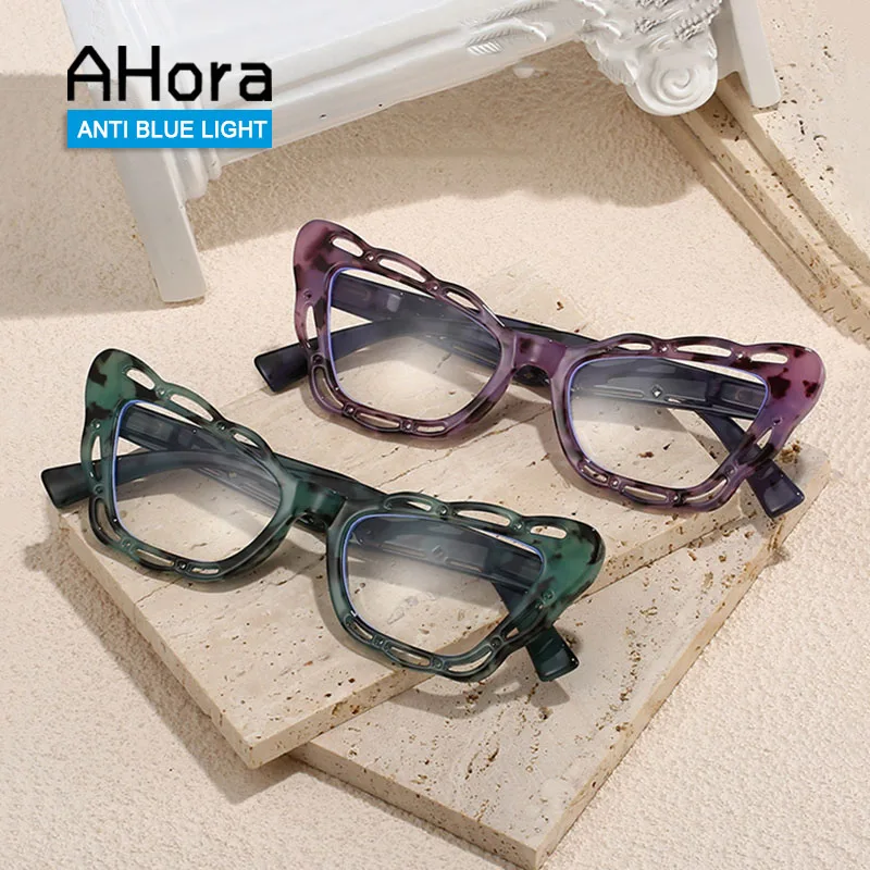 

Ahora 2024 New Butterfly Frame Reading Glasses for Women Fashion Computer Eyewear For Presbyopia Eyeglasses Spectacles Frames