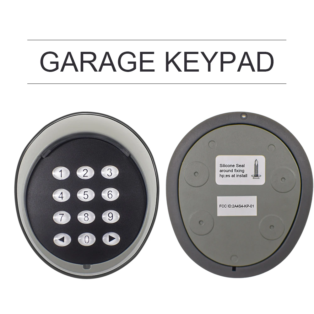 Wireless Numeric Universal Keypad RF 433MHz Garage Door Opener 2CH 433MHZ Rolling Code Garage Remote Control Receiver