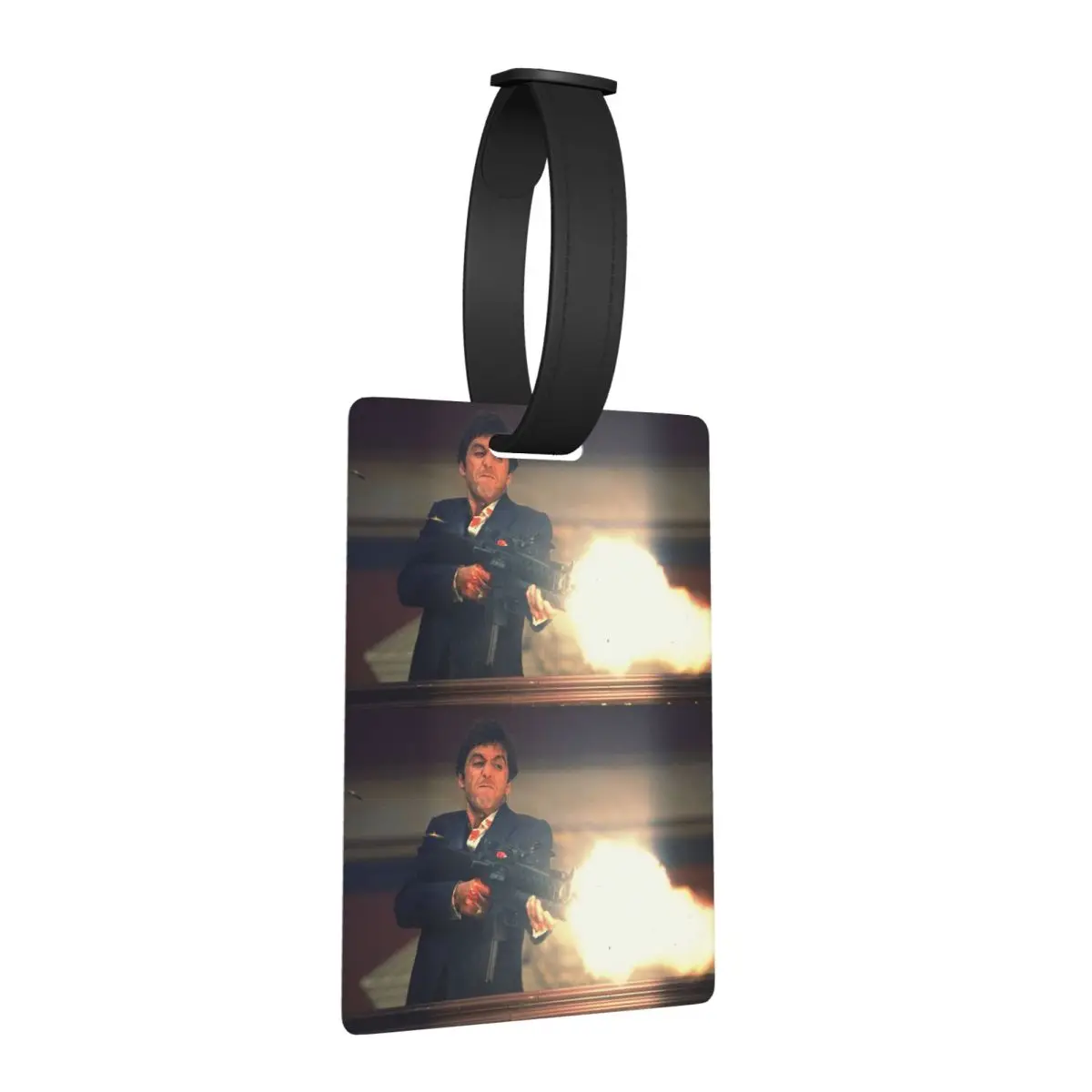 

Scarface Tony Montana Shooting Luggage Tags Suitcase Accessories Travel Baggage Boarding Tag Label Holder ID Name Address
