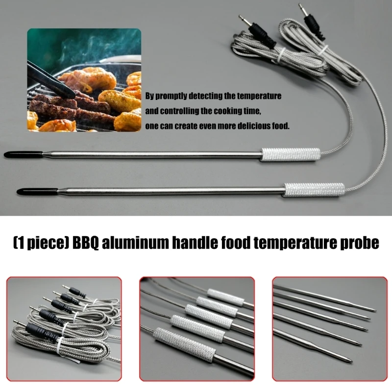 Đầu dò cảm biến nhiệt độ 100k Đầu dò thịt cho BBQ Grill Phụ kiện nướng trong nhà