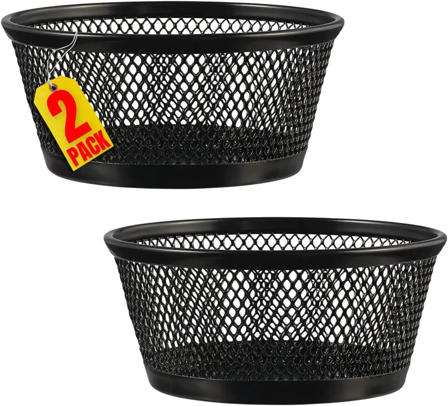 

Mesh Paper Clip Holder for Desk, Paper Clip Holder, Paper Clip Organizer, Black, 4 Pack