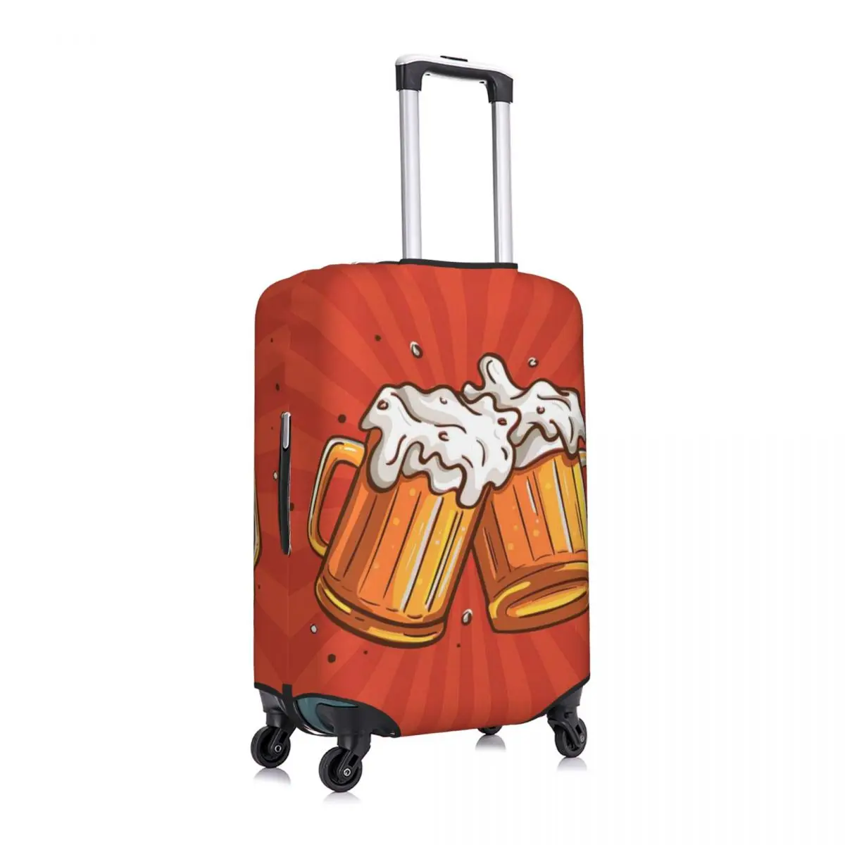 Fundas protectoras de equipaje con estampado de cerveza, cubiertas antipolvo elásticas e impermeables para maletas de 18 a 32 pulgadas, accesorios de viaje