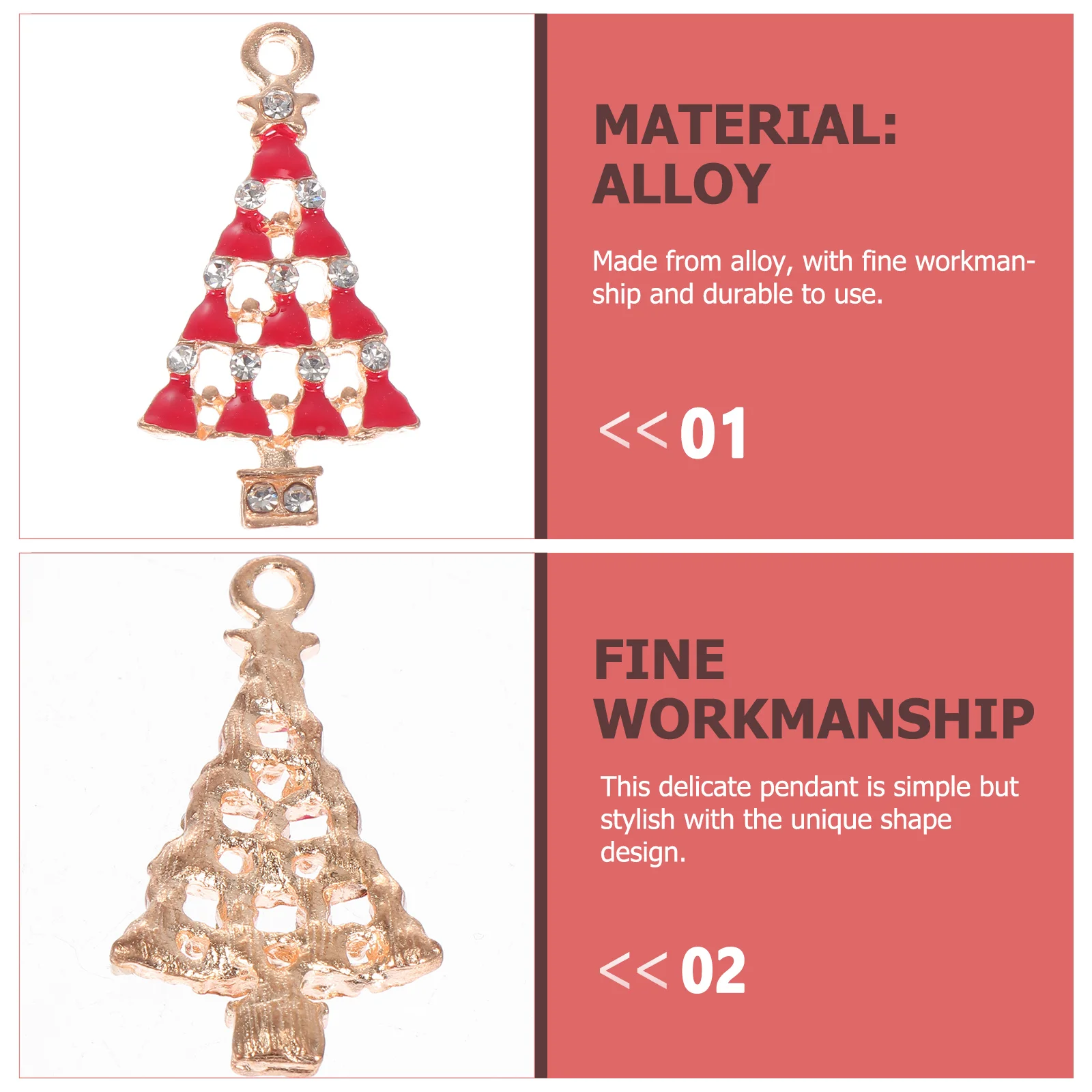 

24Pcs Christmas Alloy Pendants DIY Jewelry Accessories Cartoon Xmas Pendant Charms Decorative Ornaments Christmas DIY Pendants