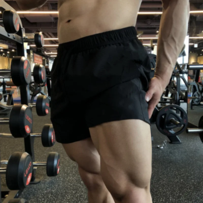 Summer Men'S Large Size Casual Shorts Beach Pants Running Sport Straight Short Pants Male Thin Sweatpant Leisure Loose Shorts