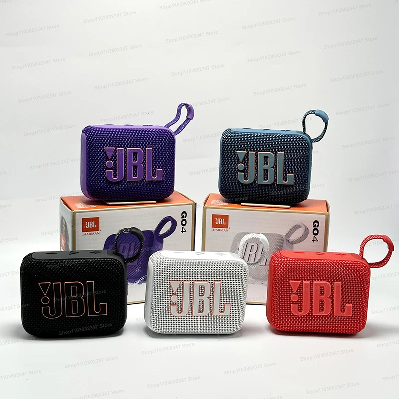 Original JBL GO 4/GO4 Wireless Bluetooth Speaker Portable Waterproof Speaker Outdoor Speakers Bass party Speaker HK version