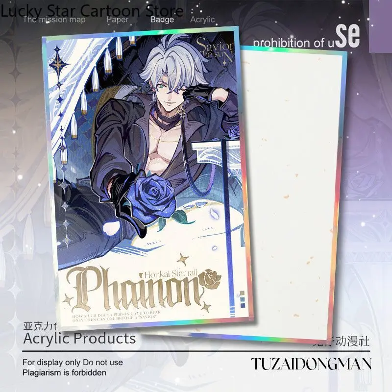 Nuevo Castorice Anaxa Khaslana Herta Honkai: Star Rail doble Flash Color papel Cosplay juego Anime regalo de cumpleaños Halloween