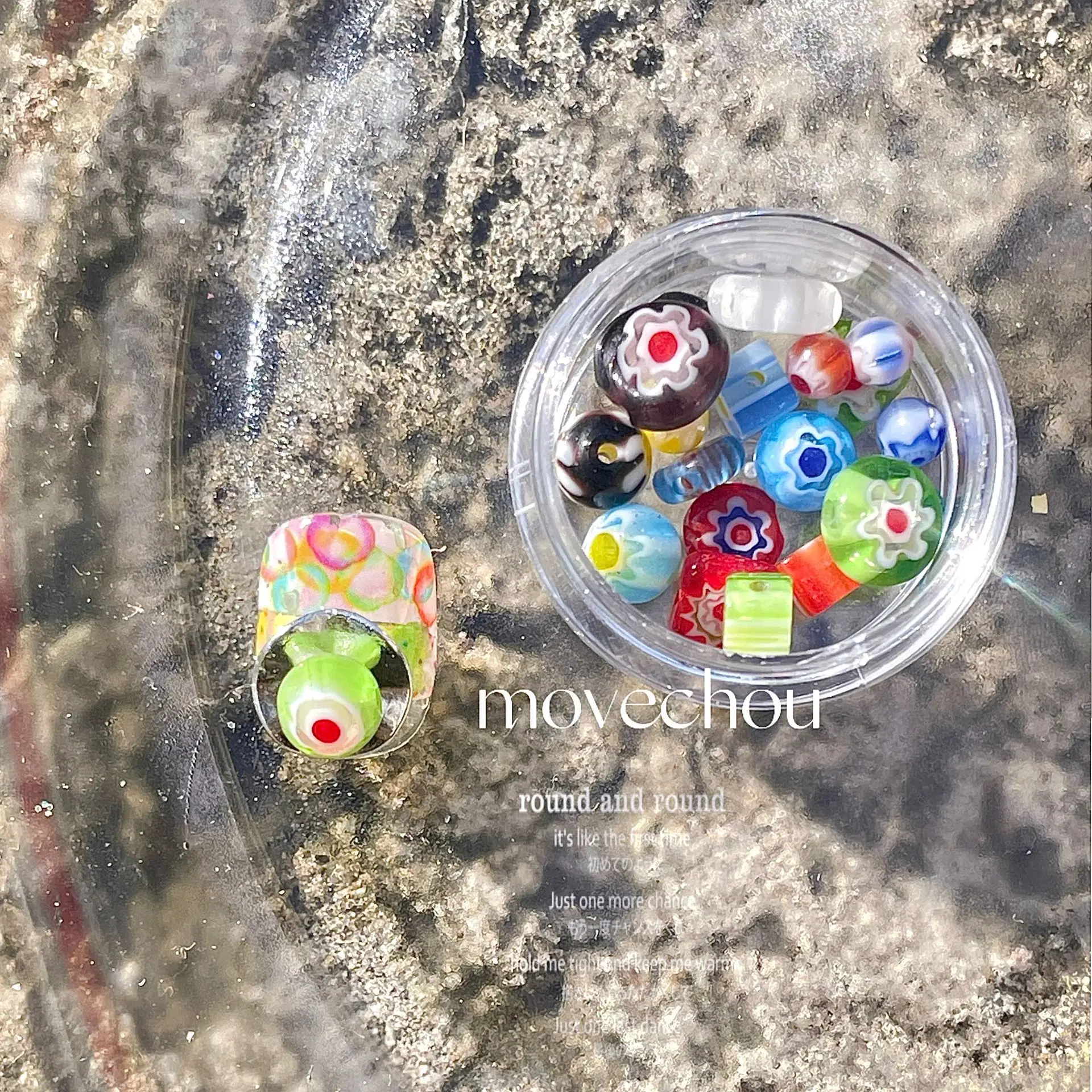 韓国スタイルネイルアートジュエリー三次元ジュエリーカラースパンコール金属片宝石ネイルアートアクセサリー