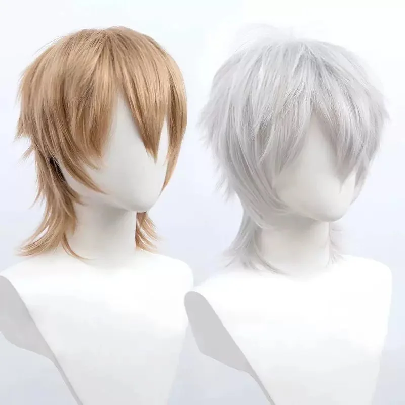 Snoya Synthetic Short Wigs Wolf Cut with Bangs Choppy Cosplay Party Wig for Men Women Pink Red Green Purple Korean Style Man Wig