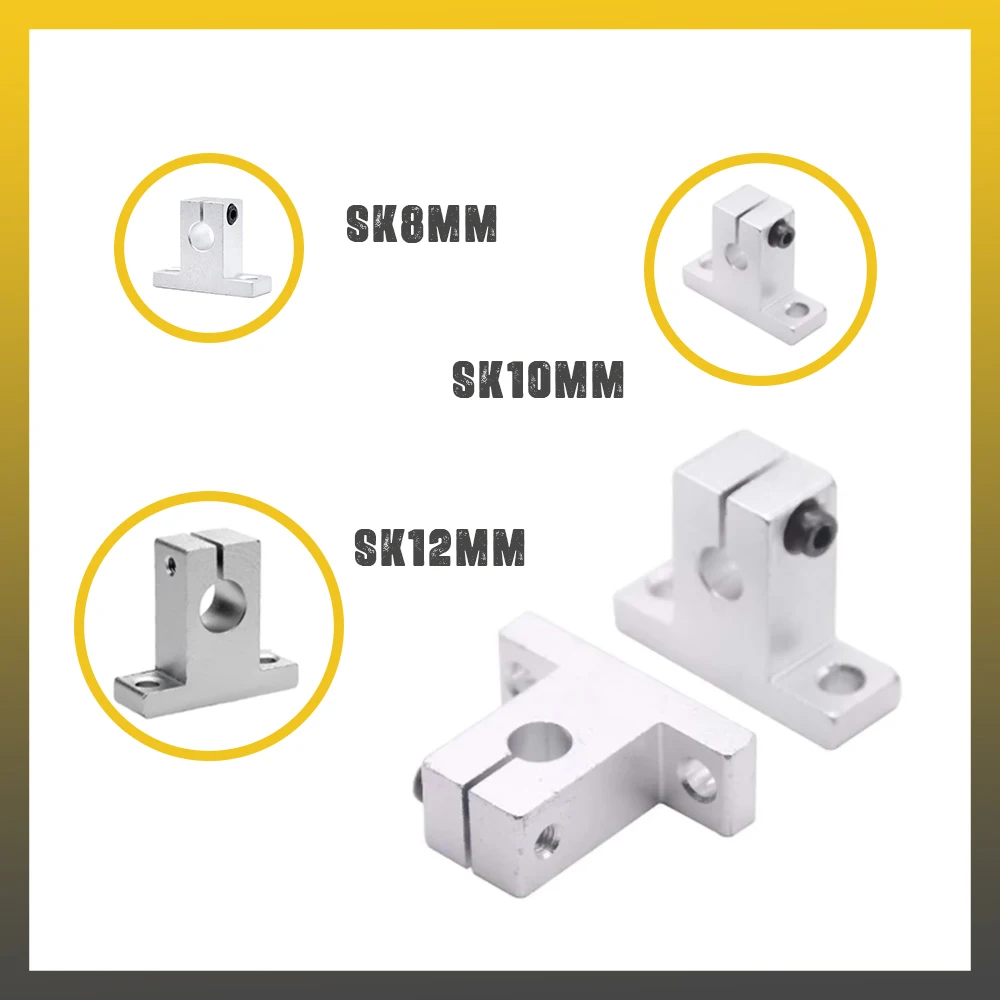 1PCS Linear bearings SK8 for 3D printers, track axes, kinematic axes, supports, SK10, SK12, 8 mm, 1 piece series production