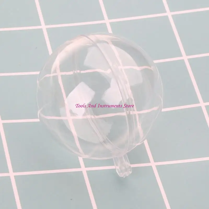 절묘한 명확한 맑은 달리기 매달려 중공 드롭 볼 웨딩 파티 장식품 dia 12cm c7ac