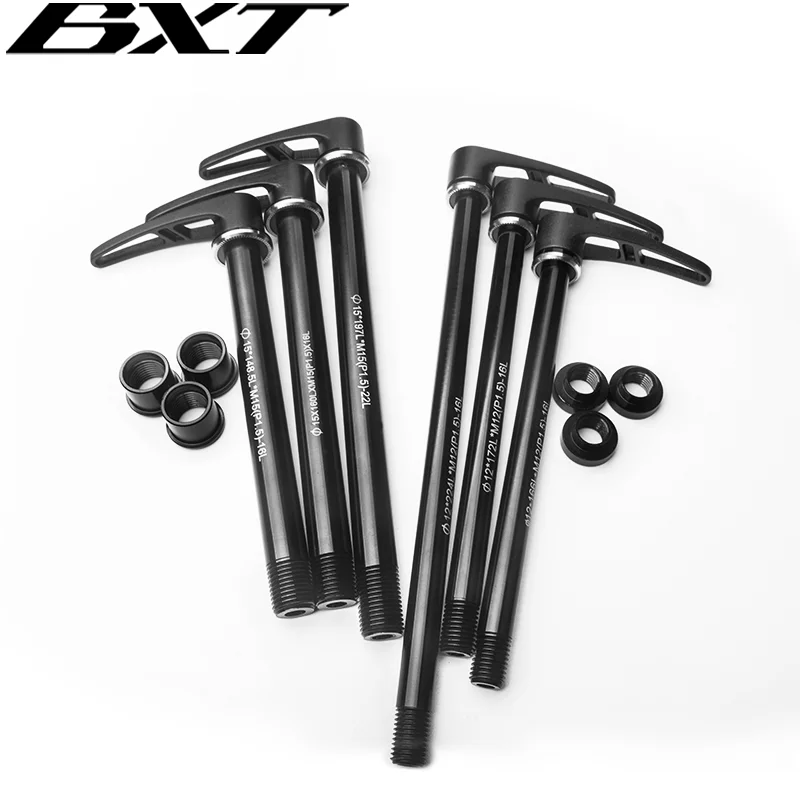 BXT 142x12mm Bike Thru Axle Quick Release Skewer Super Light Aluminum Rear Wheel Skewer For MTB Mountain Bike 29er/27.5er frame