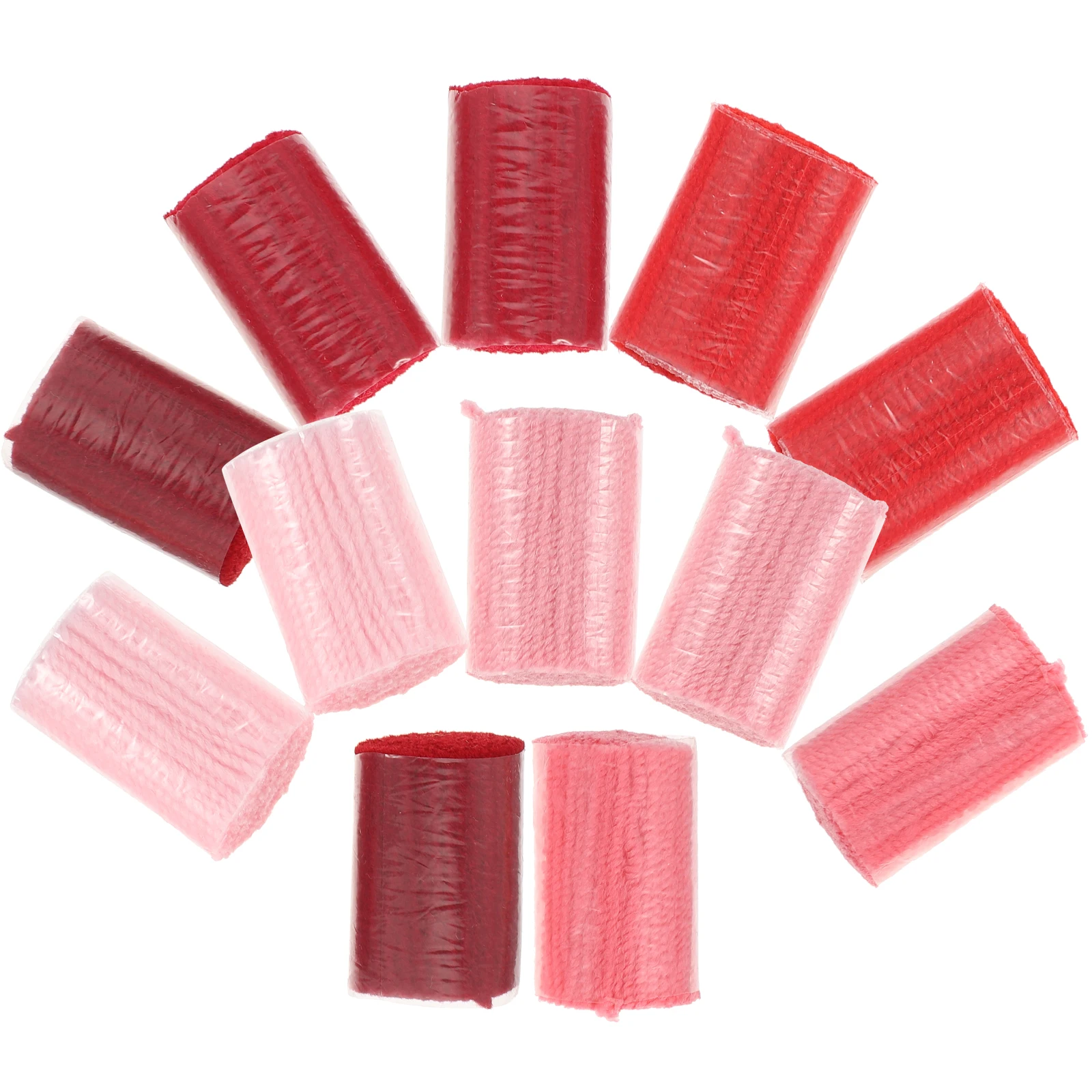 

12pcs Acrylic Fiber Yarn Set For Rug Making Latch Hook Craft Diy Home Decor Project Supply Pre-Cut Sewing Knitting Yarns