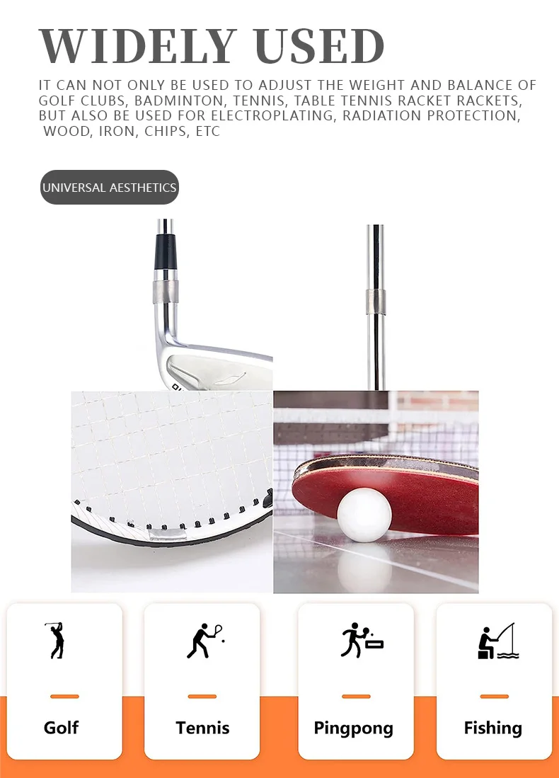 Golf Weighted Lead Tape Golf Useful Training Aids Tool Great Gift For Golfers Pickleball Lead Tape Strips